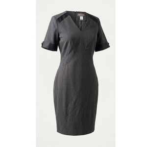Delta Air Lines X Zac Posen Flight Attendant Dress Gray 8 Petite